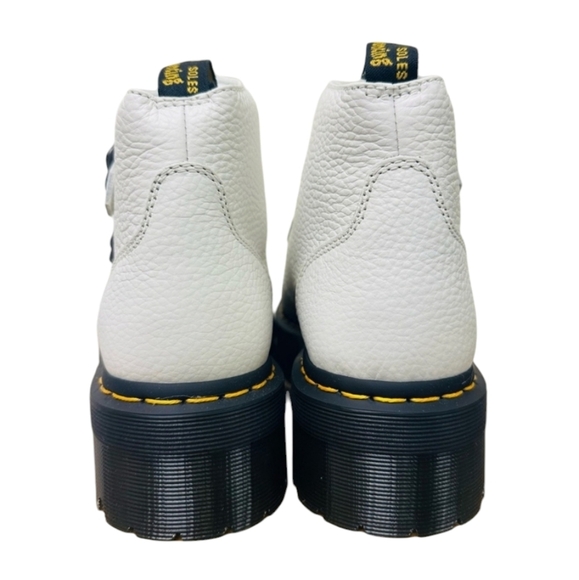 Dr Martens Devon Flower Quad White Boots NEW - Picture 6 of 7